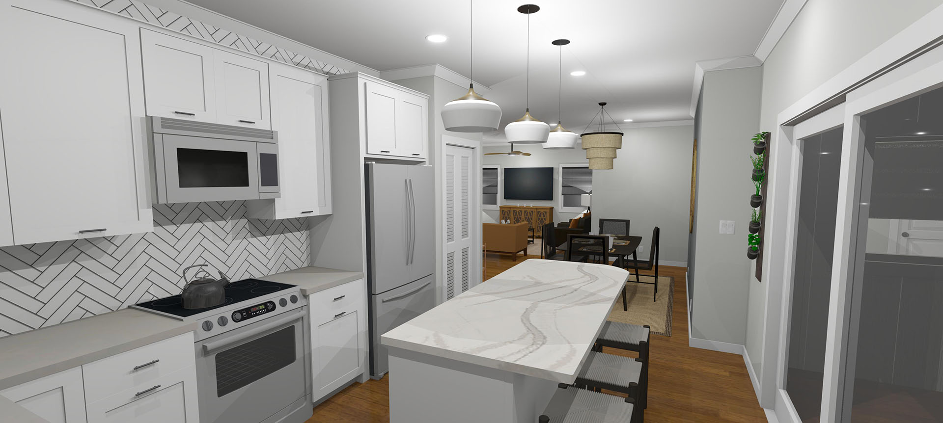 Hilo interior kitchen area