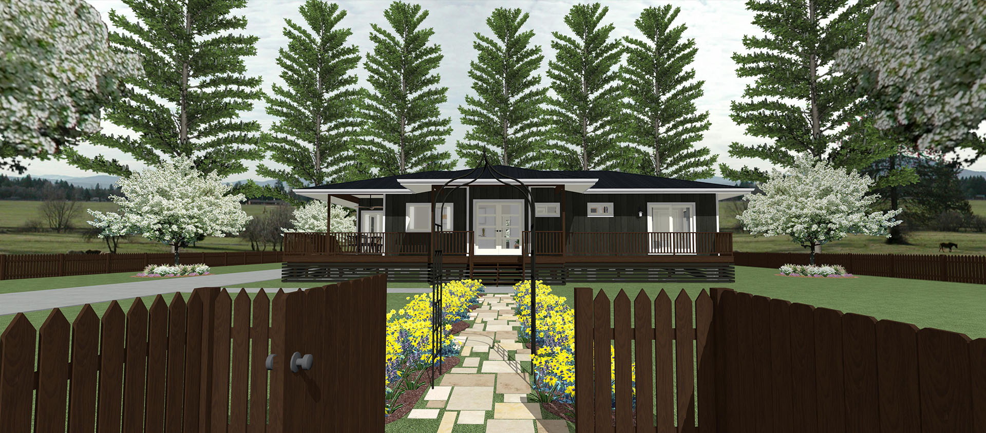 Hokulani exterior front walkway