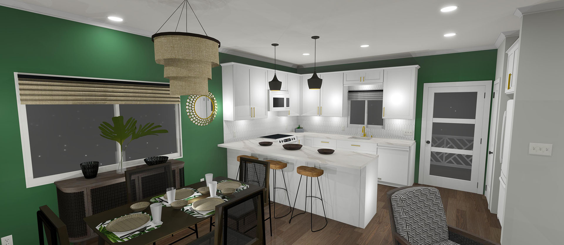 Nohea interior kitchen and dining