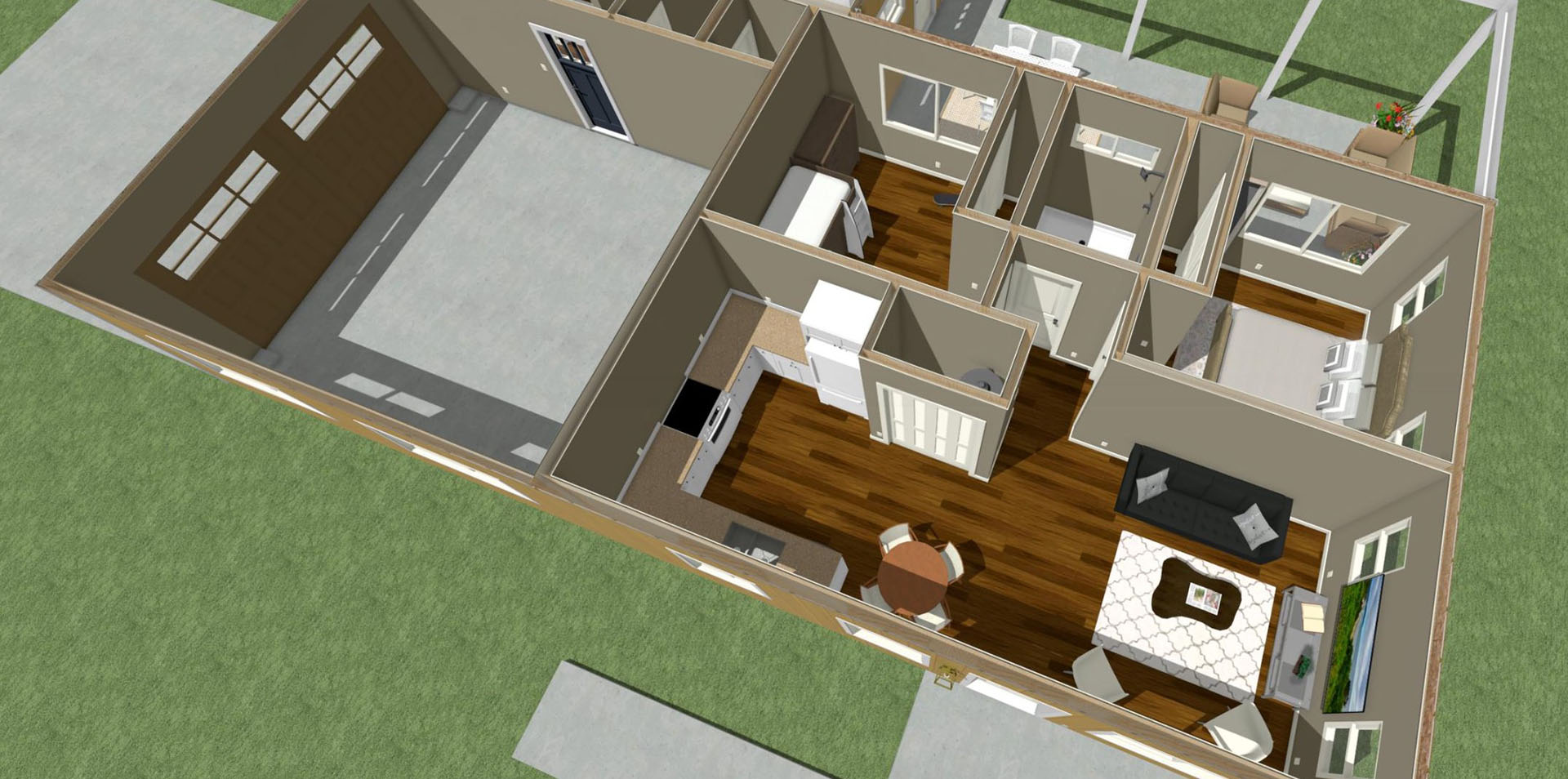 Nohona floor plan overview of adu