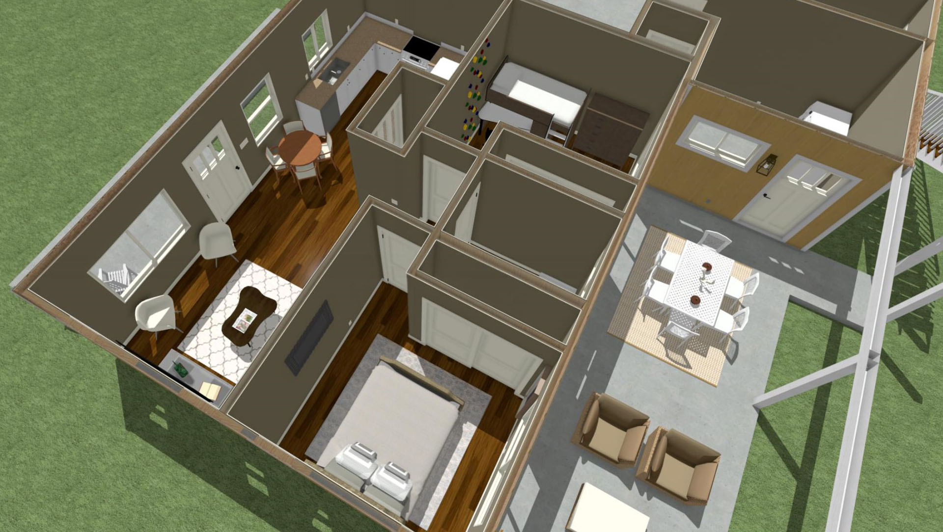 Nohona floor plan overview of adu