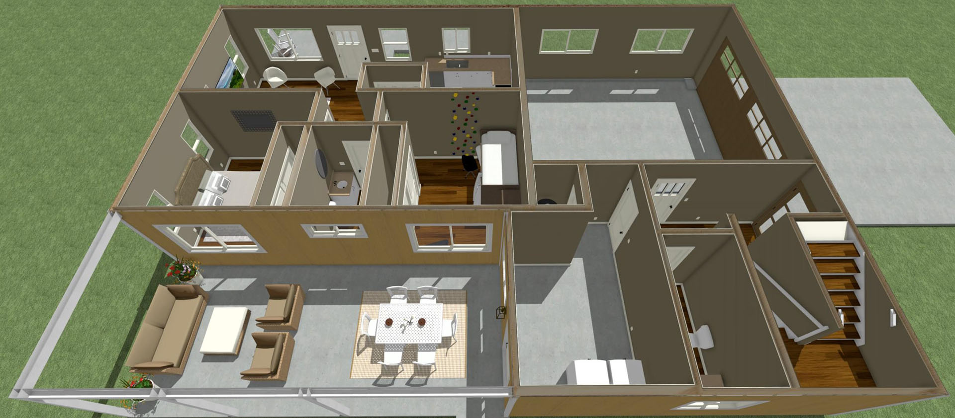 Nohona floor plan overview of ground floor