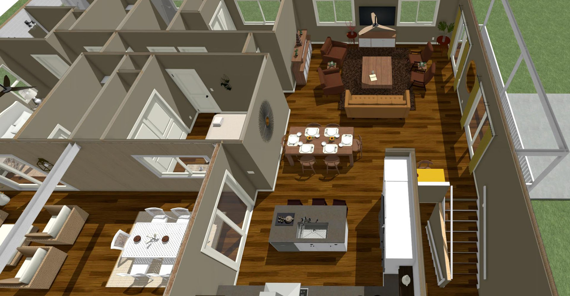 Nohona floor plan of main dwelling 2nd floor