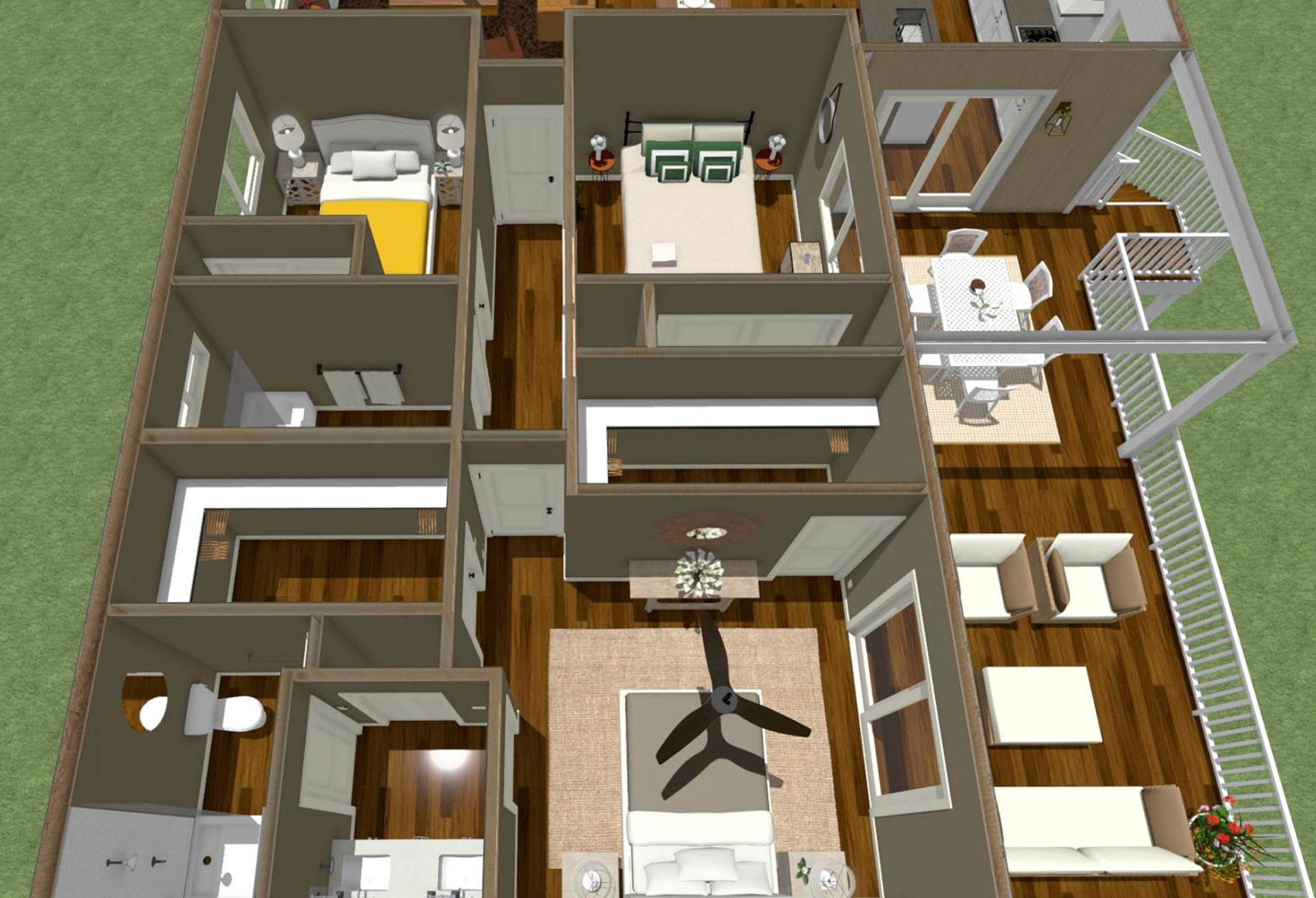 Nohona floor plan overview of main dwelling 2nd floor