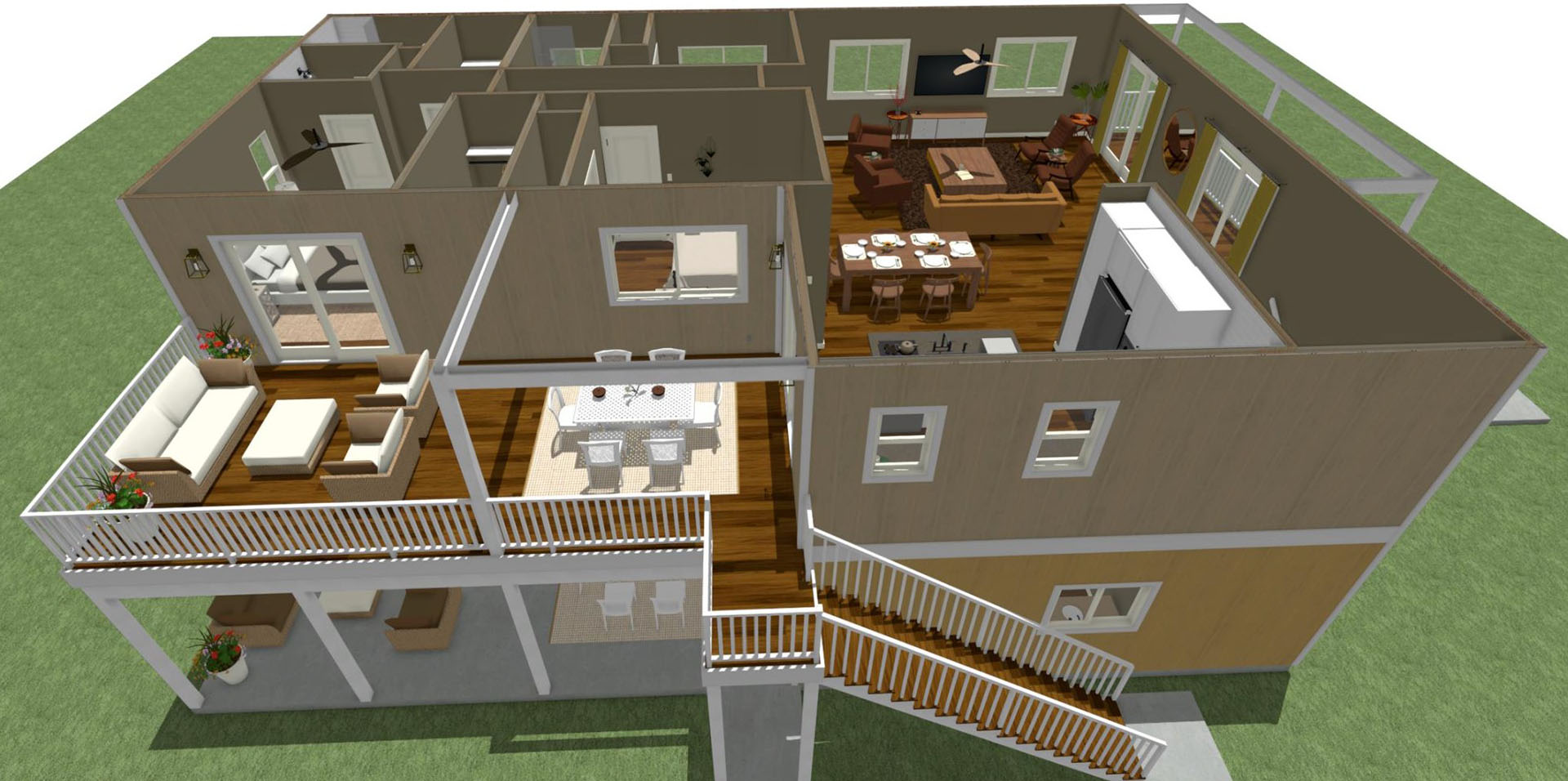 Nohona floor plan overview of main dwelling 2nd floor