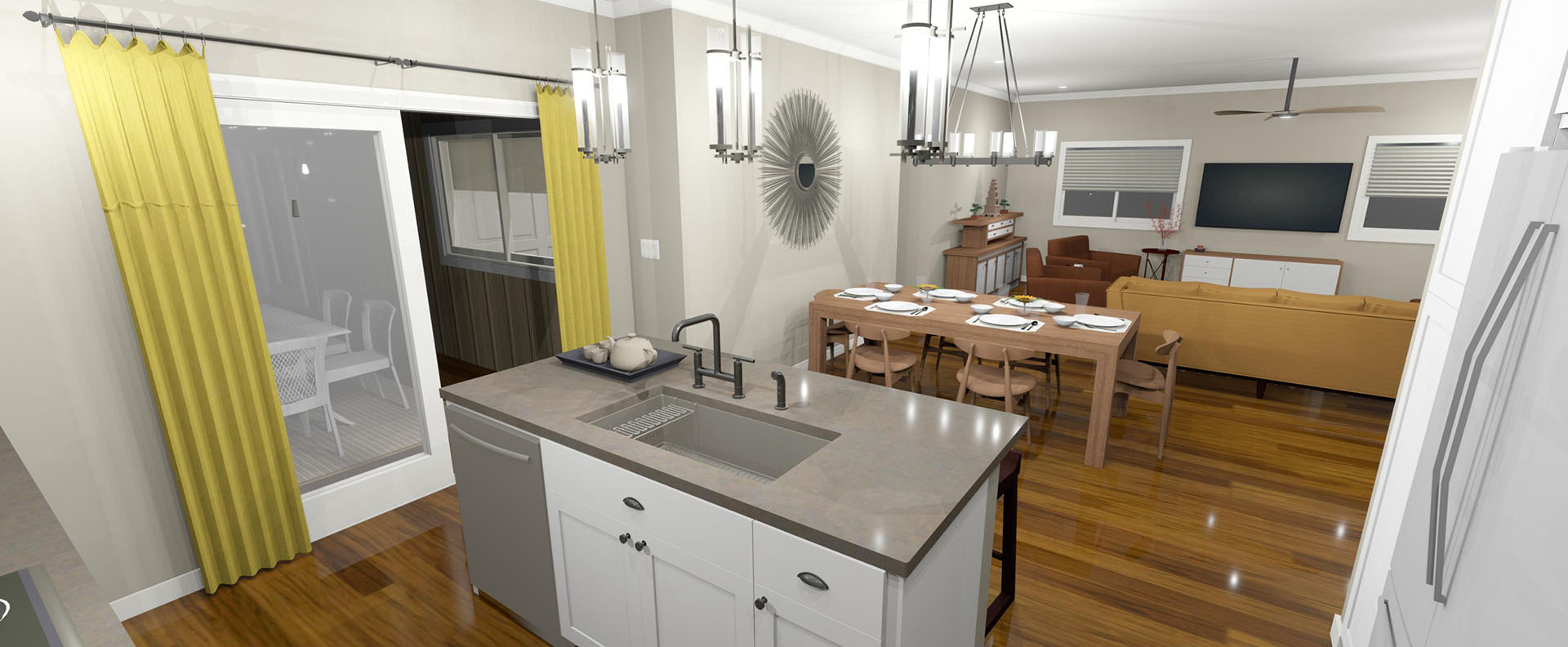Nohona interior kitchen area