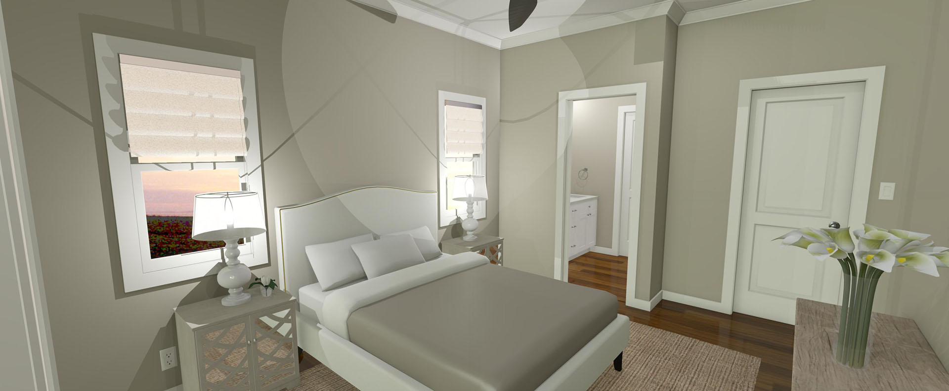 Nohona interior master bedroom