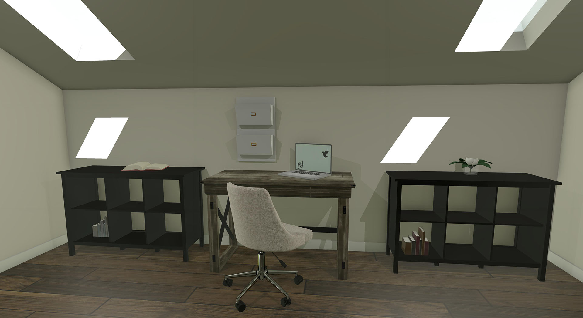 Pikake interior recreation room attic