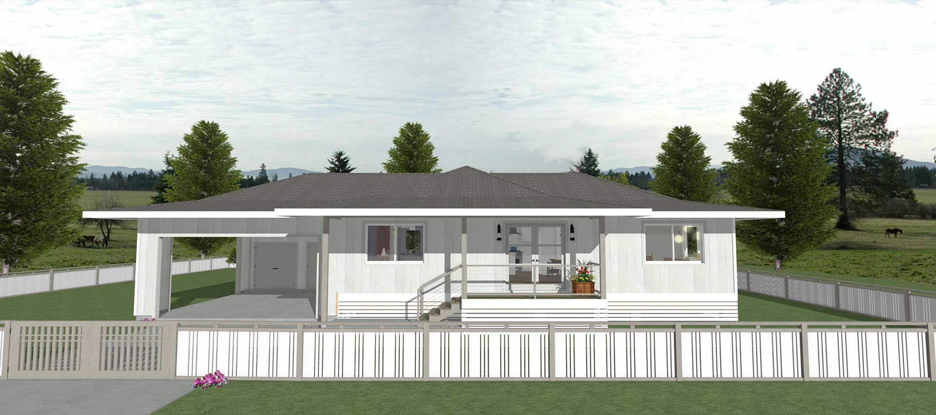 Haouli exterior view of house
