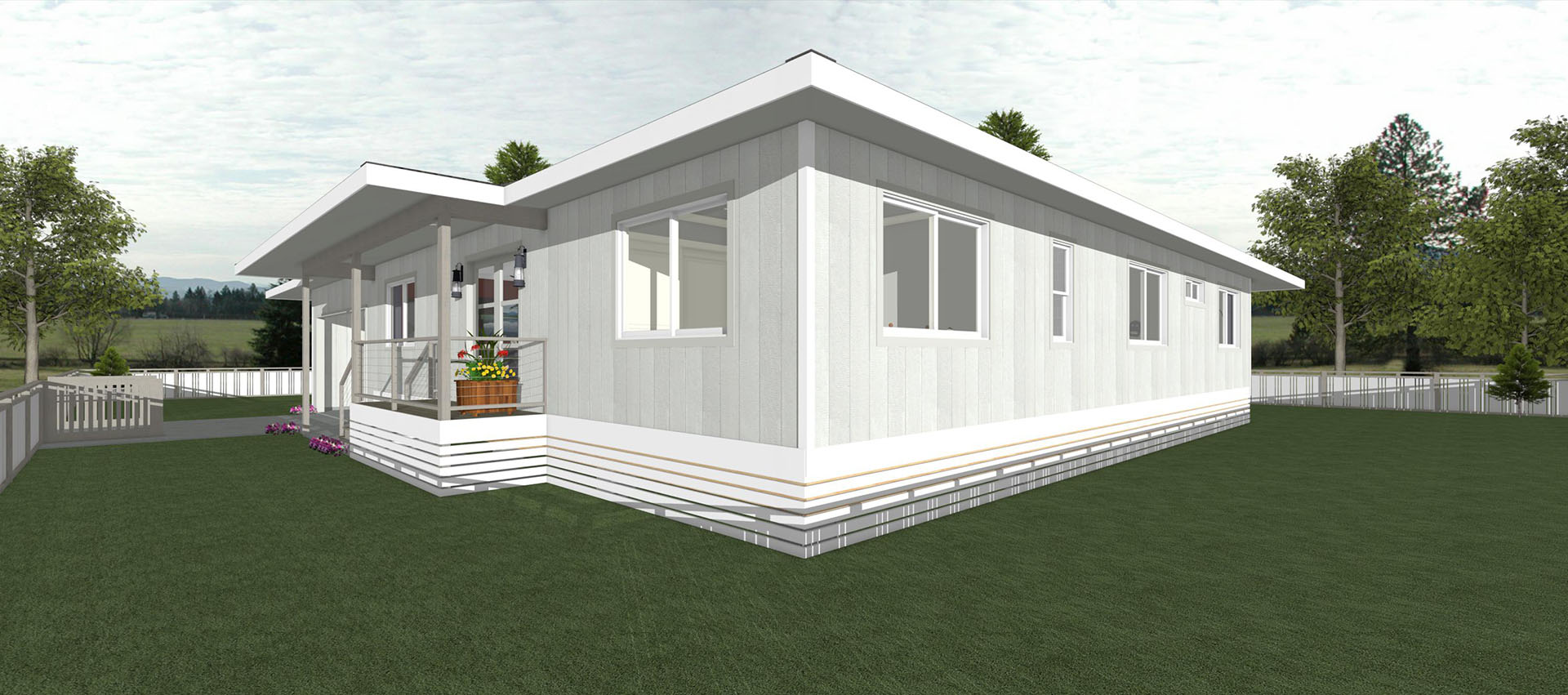Haouli exterior view of side of house