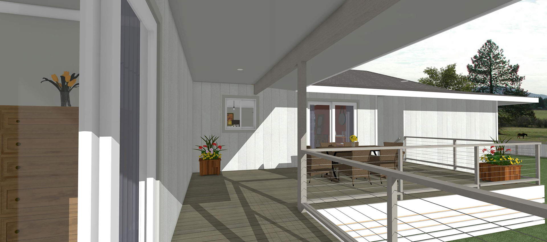 Haouli exterior back deck