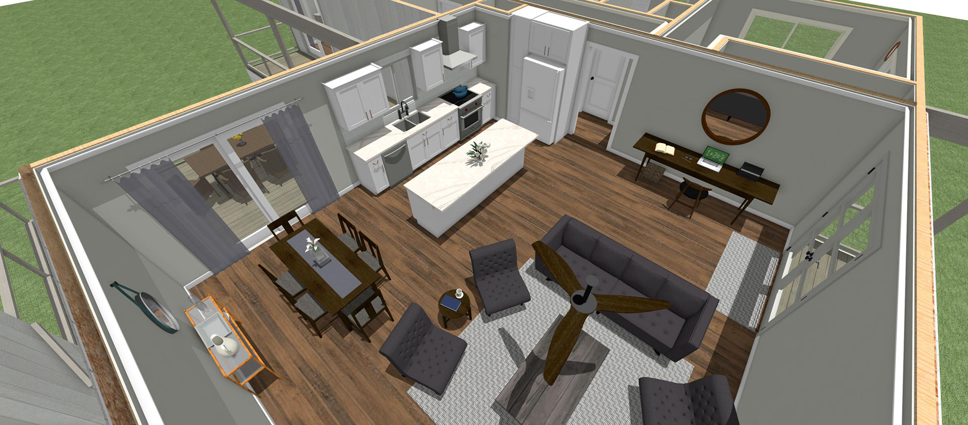 Haouli Floor plan of great room