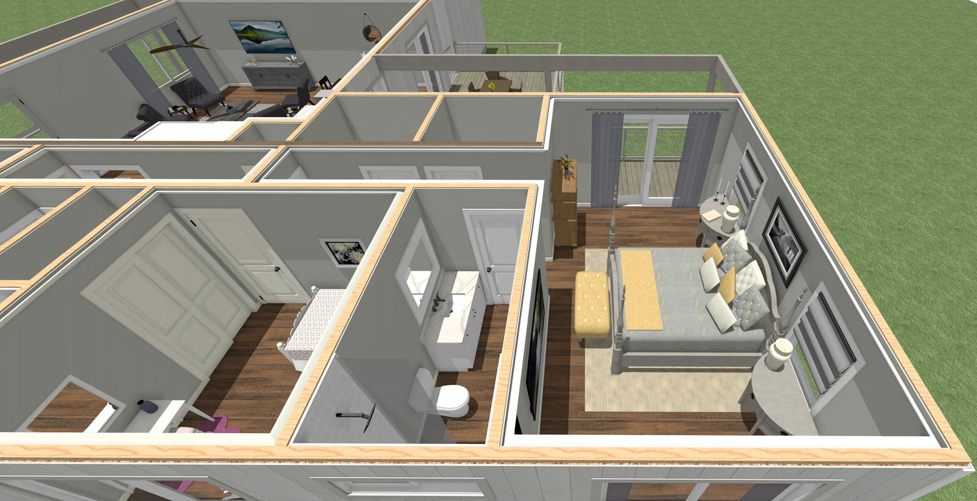 Haouli Floor plan overview of rooms