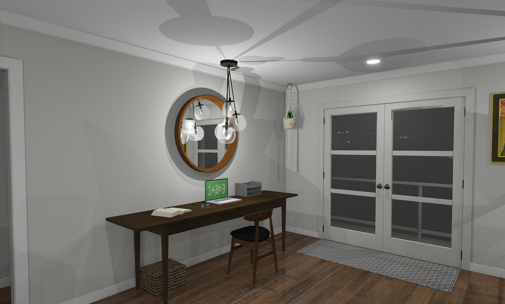 Haouli interior view of entry desk
