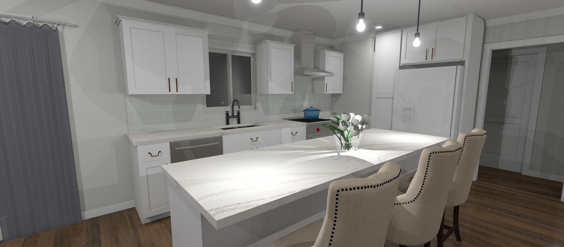 Haouli interior view of kitchen