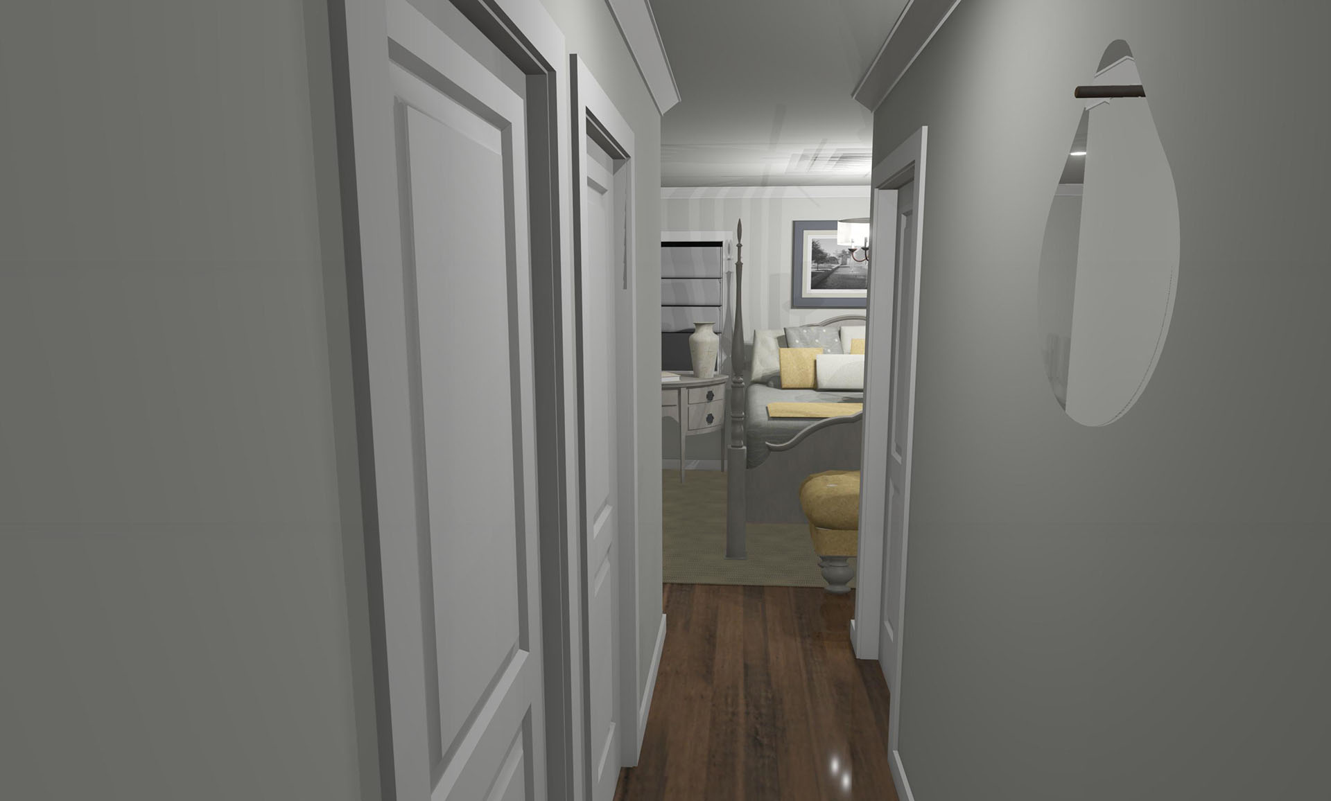 Haouli interior master suite entry